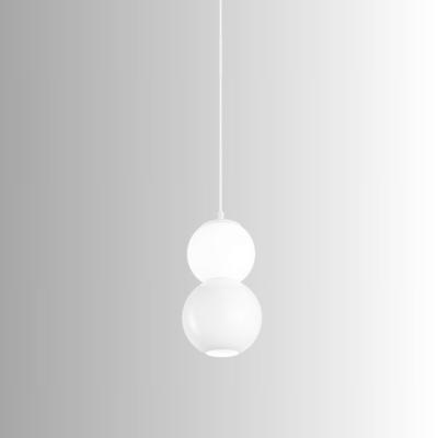 SOSPENSIONE IN VETRO E METAL. BIANCO